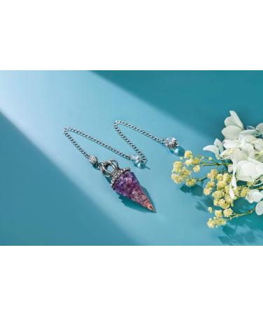 JOVIVI Amethyst Crystal Pendulum for Divination and Healing - Buy Online on GoSupps.com