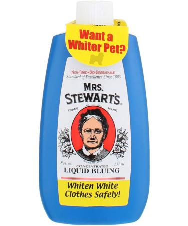 Mrs. Stewart's Liquid Bluing 8.0 oz - Pack of 3 | Brighten Whites & Remove Stains | Laundry Essential - Buy Online on GoSupps.com