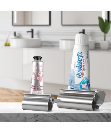 UDQYQ Tubenquetscher 2-Pack - Stainless Steel Toothpaste Squeezer & Holder for Maximum Tube Extraction - Buy Online on GoSupps.com
