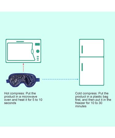 Skin-Friendly Cooling Gel Bead Eye Pack - Relieve Eye Fatigue - Dark Blue - Unisex - Buy Online on GoSupps.com