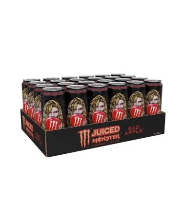 Monster Energy Juiced Bad Apple Energy Drink Pack of 24 cans 500 ml