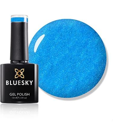 Bluesky Gel Nail Polish Crystal Turquoise Blue Sj006 Long Lasting Chip Resistant 10 ml (Requires Curing Under UV LED Lamp)