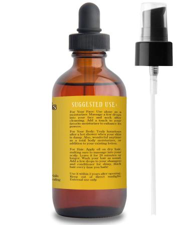 SALE! 4oz Vitamin E Oil 100% Pure D-Alpha Tocopherol - Organic Antioxidant for Skin & Hair - 75,000 I.U. - Includes Pump & Dropper - 4 Fl Oz - Buy Online on GoSupps.com