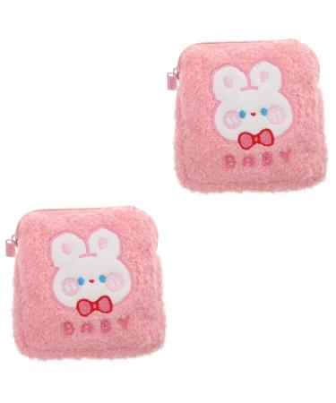 Gleavi 2 -hour storage bag for women's bands Storage bags for women's bandages wallet for coins pocket for breastfeeding mats for girls plush Miss zipper napkin