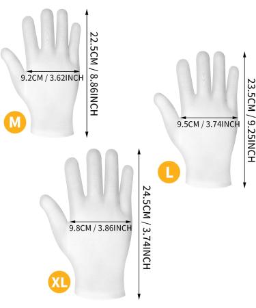 Sibba 3 Pairs Moisturizing Gloves for Overnight Bedtime | Heal Eczema & Repair Dry Chapped Hands | Hand Spa Treatment Gloves (M/L/XL) - Buy Online on GoSupps.com
