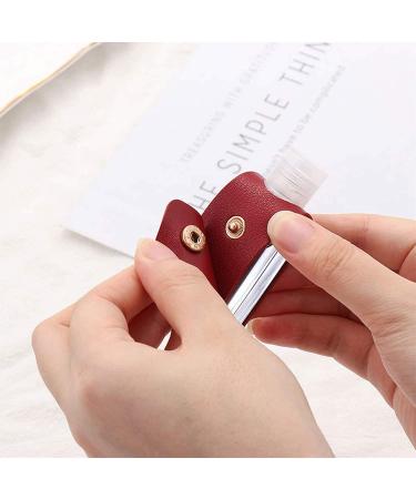 Durratou 30Ml Empty Refillable Plastic with Tassels PU Leather Keychain Holder Gray Black - Buy Online on GoSupps.com