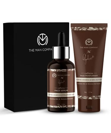 The Man Company Coffee Moisturising Face Care Kit with Coffee Face Serum & Moisturiser | Deep Moisturization Nourishing | All Skin Types