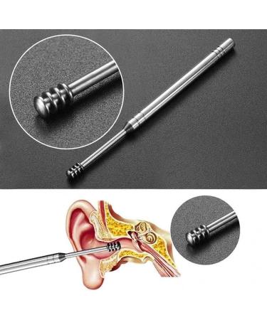 Stainless Steel Earwax Remover Kit - 7 Piece Set for Ear Cleaning and Wax Removal - Buy Online on GoSupps.com