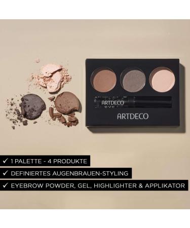 ARTDECO Eye Brow Kit Practical eyebrow palette for defined styled eyebrows with mirror 1 piece 1 lightmedium - Buy Online on GoSupps.com