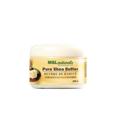 MGL Naturals Organic Ivory Whipped Shea Butter | Apple & Honeysuckle Scented | 100% Raw from Ghana | 11 oz - Buy Online on GoSupps.com