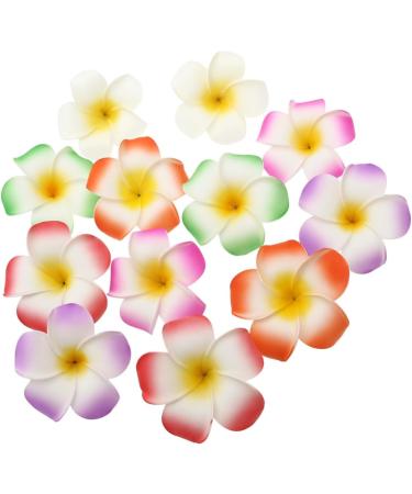 LALAFINA 36 Pieces Hair Barrettes for Women Hawaiian Flower Clips Hawaiian Flower Barrettes Plumeria Hair Clip Foam Hair Clip for Women Hawaiian Decorations Issue Card Travel Flowers - Buy Online on GoSupps.com