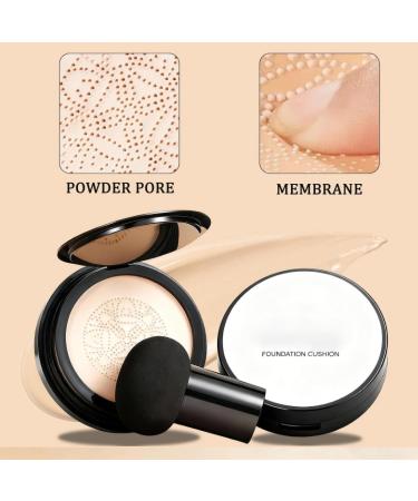 Cushion Foundation Cor en Cr me CC Luvie Glow T te de Champignon Couverture Compl te Hydratant Longue Tenue Pour Peau Mature (#1 120g) #1 110 g (Lot de 1) - Buy Online on GoSupps.com