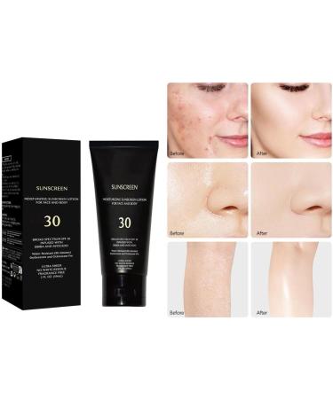 Moisturizing Sunscreen Protective Lotion Spf 30 Sun Protection for Normal Skin Moisturizing and Water-Resistant Sunscreen Water-Resistant - Smooth & Even Complexion 59ml (3PCS) - Buy Online on GoSupps.com