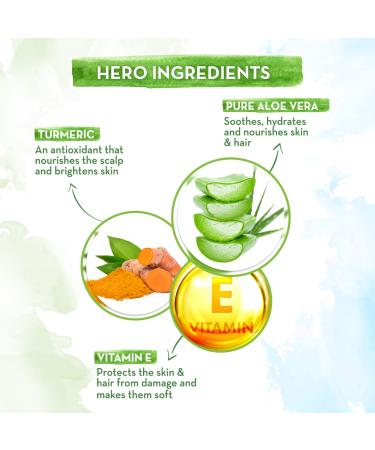 MAMAEARTH Aloe Turmeric Gel | With Pure Aloe Vera & Turmeric | 10.14 Fl Oz (300ml) 10.14 Fl Oz (Pack of 1) - Buy Online on GoSupps.com