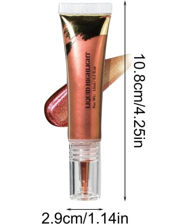 Liquid Highlighter - Long Wear Natural Glow Enhancer - Multifunctional Face Makeup Accessories For Dry Skin Oily Skin Sensitive Skin Combination Skin Hersil 5 - Buy Online on GoSupps.com