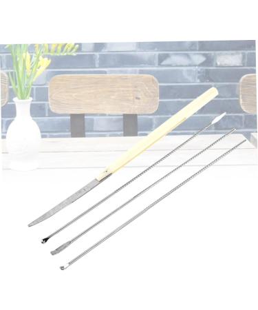 Stainless Steel Ear Cleaning Tool Set - Ear Scoop, Pick, Spoon - Buy Online on GoSupps.com