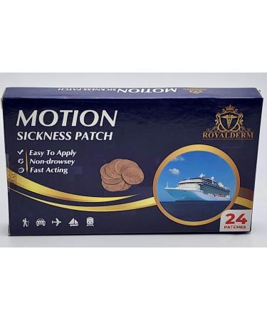 Motion Sickness Patch | Fast Relief from Nausea & Dizziness | 24 Patches for Travel Cruise & Vertigo Relief - Buy Online on GoSupps.com
