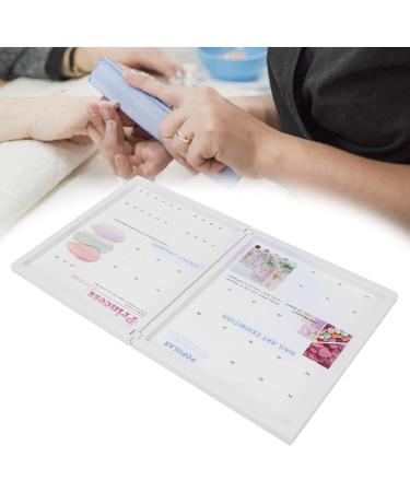 Nail Color Card Magnetic Buckle Design Utomatic Adsorption Digital Marking Clear Easy To Use Nail Swatch Book for Nail Art Works Display for Nail Salon - Buy Online on GoSupps.com