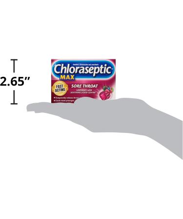 Chloraseptic Maximum Strength Sore Throat Lozenges with soothing liquid centre - Wild Berries 15 lozenges - Buy Online on GoSupps.com