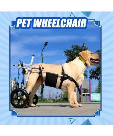 Dog Wheelchair Aluminum Alloy Pet Wheelchair 2 Wheels Dog Wheelchair for Back Legs Pet Dog Rehabilitation Aid Cart for Medium Dogs Wheelchair Portable Large - Buy Online on GoSupps.com
