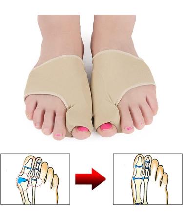 Hallux Valgus Toe Protector: 1 Pair of Pedicure Socks with Thumb Separator Sleeve - Buy Online on GoSupps.com