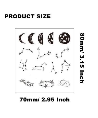 Ooopsiun Tiny Black Finger Temporary Tattoos - 36 Sheets of Small Letter and Tribal Designs for Women, Men, and Girls - Buy Online on GoSupps.com