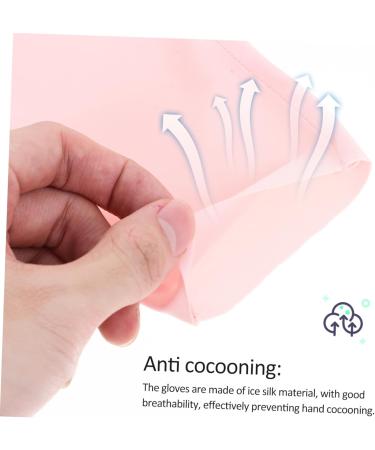 POPETPOP 2 Pairs sun gloves pink gloves UV protection gloves for manicure protective gloves for manicure UV gloves for gel manicures UV gloves for nail Anti-UV Nail supplies Nylon 21x12x0.1cm As Shown1 - Buy Online on GoSupps.com