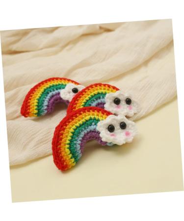 minkissy 1 Pair Rainbow Barrettes Cotton Rainbow Pendant Candy Color Hair Clip Hair Bang Clip Snap Side Clamp Little Girl Hair Clips Girl Hair Accessory Accessories Child Temperament Alloy - Buy Online on GoSupps.com