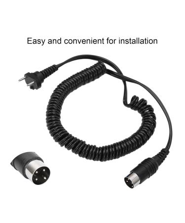 Replacement Power Cable for Nail Drill - Silicone & Alloy Mesh 3-Pin Connector | International Shipping Available - Buy Online on GoSupps.com