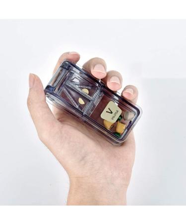 Premium Pill Cutter for Small & Large Pills | Made in USA | Vitamins & Medication Splitter with Acrylic Box - Buy Online on GoSupps.com