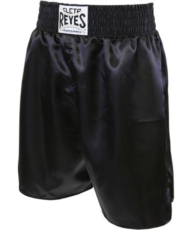 Cleto Reyes Satin Classic Boxing Trunks - XS (28) - Black - Premium Quality - Buy Online on GoSupps.com