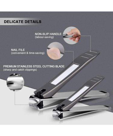 Thick Toe Nail Clippers Set - Ingrown Ingrowing Fungal Toenail Cutter Podiatrist Large Strong Hard Wide Nippers Professional Kit Heavy Duty Clippers Chiropodist Medical Pedicure Tools for Elderly - Buy Online on GoSupps.com