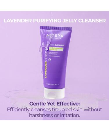 Alteya Organics Lavender Jelly Cleanser - Certified Organic Facial Cleanser with Bisabolol - 3.4 Fl Oz (100mL) - Shop Internationally - Buy Online on GoSupps.com