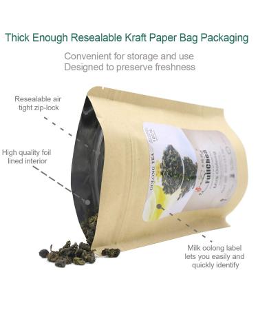 FullChea Milk Oolong Tea - Taiwan High Mountain Jin Xuan Oolong - Milky & Silky Aroma - Health Tea - 4oz/113g - Buy Online on GoSupps.com