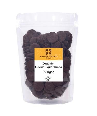 Organic Cacao Liquor/Mass Drops 500g by Manor Springs Organic