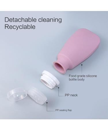 Silicone Travel Bottle Leak Proof Refillable Squeeze Containers Small Empty Travel Size Bottle For Shampoo 60/90ml Silicone Travel Bottle Small Empty Bottle Shampoo Bottle Conditioner Bottle gray green 60ml - Buy Online on GoSupps.com