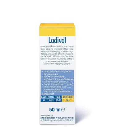 Ladival Sensitive Skin Plus Sunscreen SPF 50+ | Fragrance-Free Waterproof Face Cream | 50ml - Buy Online on GoSupps.com