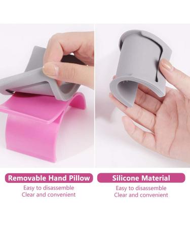 Ownsig Silicone Nail Arm Rest - U Shape Manicure Hand Pillow Pad in White - Buy Online on GoSupps.com