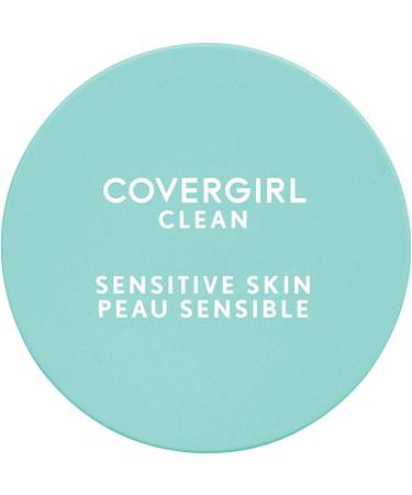 COVERGIRL - Clean Sensitive Pressed Powder noncomedogenic sensitive formula free of fragrance gentle fresh finish that lasts 100% Cruelty-Free Classic Ivory - 210 - Buy Online on GoSupps.com