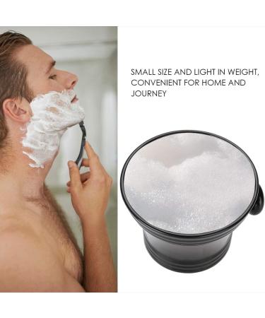 Buy Black Plastic Shaving Bowl for Men Foam Shaving Shell with Handle | Perfect for Soap & Cream - Buy Online on GoSupps.com