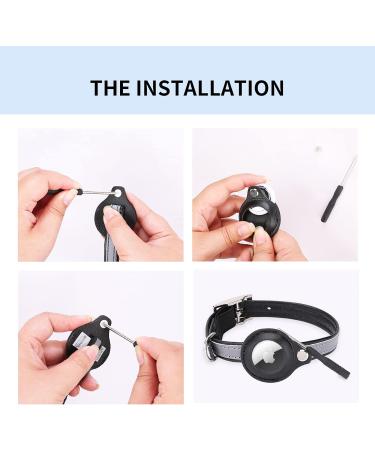 Kocnydey Reflective Airtag Cat Collar - Adjustable Anti-Wing Collar for Cats & Small Dogs (Black XS 19-26cm) | Apple AirTag Compatible - Buy Online on GoSupps.com