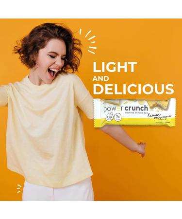 Power Crunch Protein Wafer Bars High Protein Snacks with Delicious Taste Lemon Meringue 1.4 Ounce (5 Count) (Pack of 2) - Buy Online on GoSupps.com