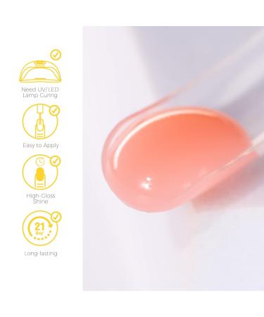 BURANO Poly Nail Gel - 60ml Pink Builder Gel for Easy Nail Extensions | Trendy Poly Extension Gel for Stunning Manicures - Buy Online on GoSupps.com