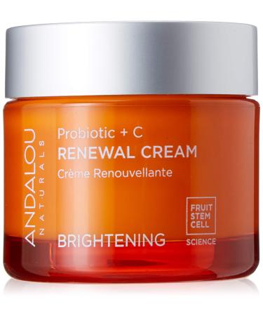 Andalou Naturals Brightening Probiotic + C Renewal Cream 1.7 Fl Oz
