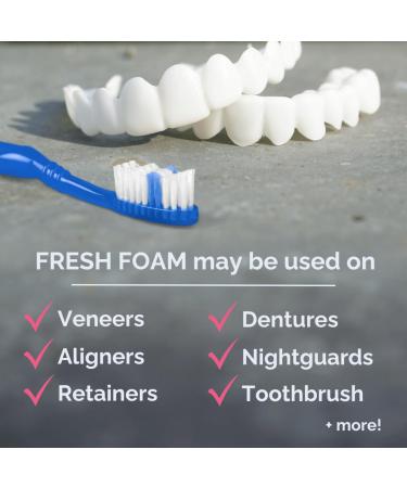 Refreshing Whitening Foam | Hydrogen Peroxide Strawberry Flavor | Teeth & Denture Cleaner | Sterilizes Removable Dental Aids | Enhance Your Smile - Buy Online on GoSupps.com