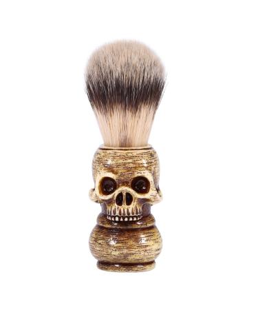 Biuzi Shaving Brush Skull Head Barber Salon Beard Shaving Brush for Men Wet Shave Shaving Brush Skull Skull Shaving Brush