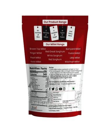 Organic Proso Millet 500g - Indian Millet | Gluten-Free Whole Grain | USDA Certified - Buy Online on GoSupps.com