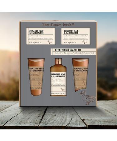 Baylis & Harding Fuzzy Duck Bergamot Hemp & Sandalwood Men's Grooming Gift Set - Vegan Friendly - Buy Online on GoSupps.com