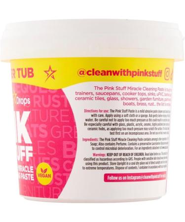2X Pink Stuff Multipurpose Cleaning Paste- New Bigger Tub (2X 850 G) -Non-hazardous Household Cleaner with MultiPurpose Scouring Pad - Buy Online on GoSupps.com