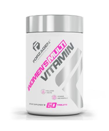 Forzagen Essentials Women's Multi Vitamin with Collagen and Biotin Complete Vitamin and Mineral Supplement 60 Tablets